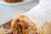 Flaky Phyllo Apple Strudel