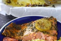 Aromatic Moroccan Baked Salmon