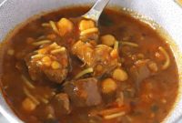 Hearty Moroccan Harira Lentil and Chickpea Soup