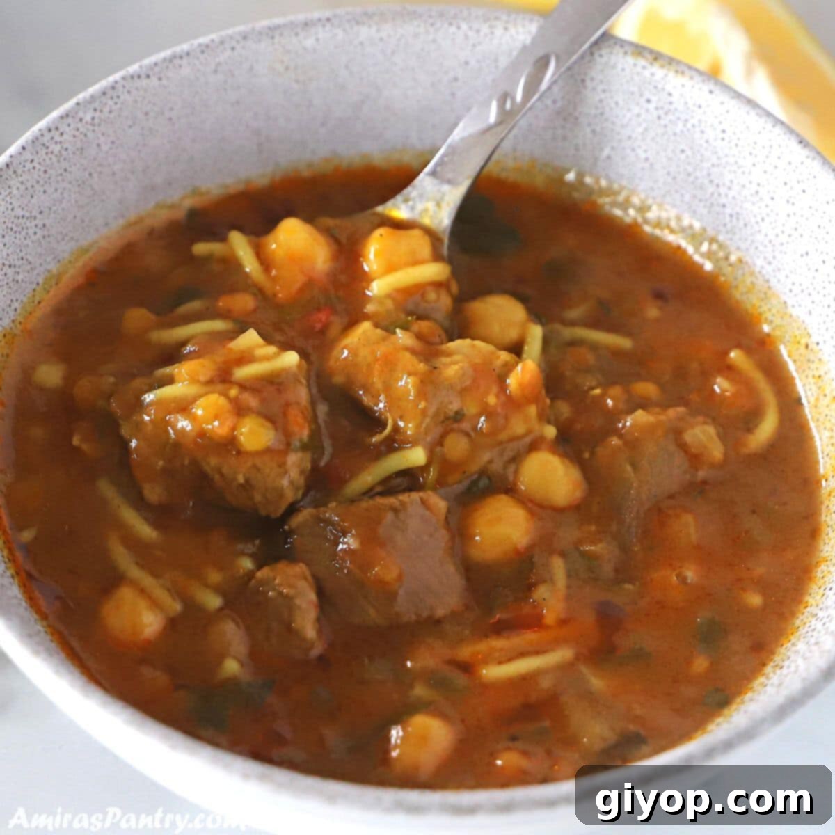 Hearty Moroccan Harira Lentil and Chickpea Soup 1 featured 15008