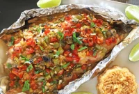 Mediterranean Baked Sea Bass