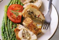 Perfect Air Fryer Stuffed Chicken