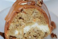 Spiced Apple Cream Cheese Swirl Bundt Cake