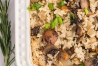 Umami Mushroom Rice Bake
