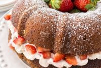 Strawberry Cream Bundt Cake