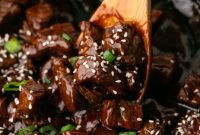 Glazed Honey Garlic Steak Bites