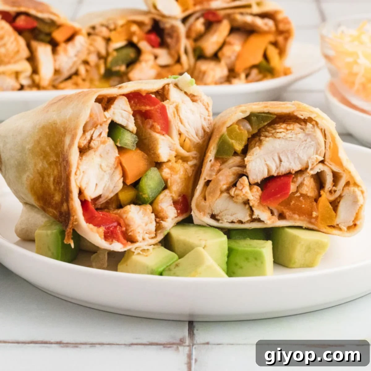 Sizzling Fajita Chicken Wraps 1 featured 44217
