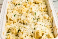 Creamy Baked Tortellini Alfredo