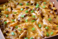 Creamy Chicken Enchilada Pasta