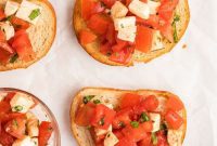 Golden Bruschetta with Creamy Mozzarella