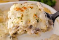 Creamy Chicken Alfredo Lasagna