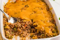 Hearty Ground Beef & Rice Bake