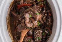 Tender Slow Cooker Mongolian Beef