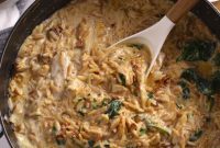 Creamy Tuscan Chicken Orzo