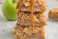 Decadent Salted Caramel Apple Pie Bars