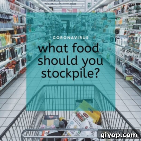 Best Foods to Stockpile 2 an inforgraph of what food to stockpile