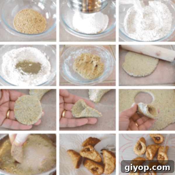 Step by step photos for making Matcha babouche