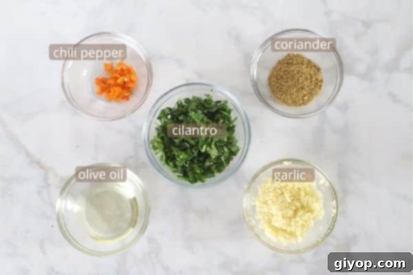 garlic relish ingredients for bamya