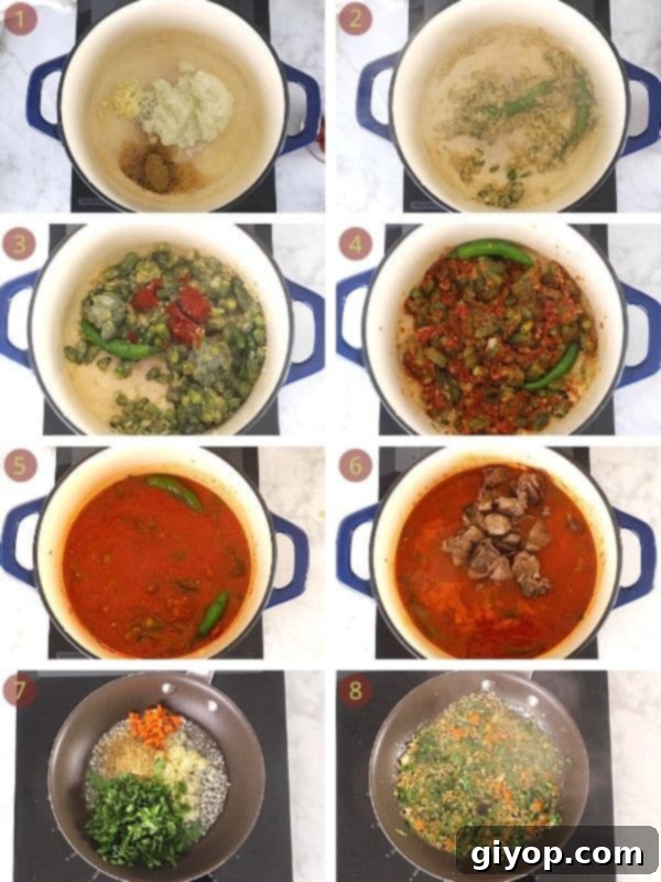 okra stew step by step guide.