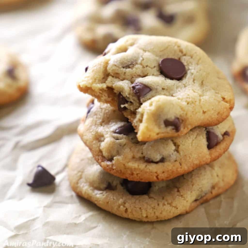 A stack of cookies with a bite taken from the top one.