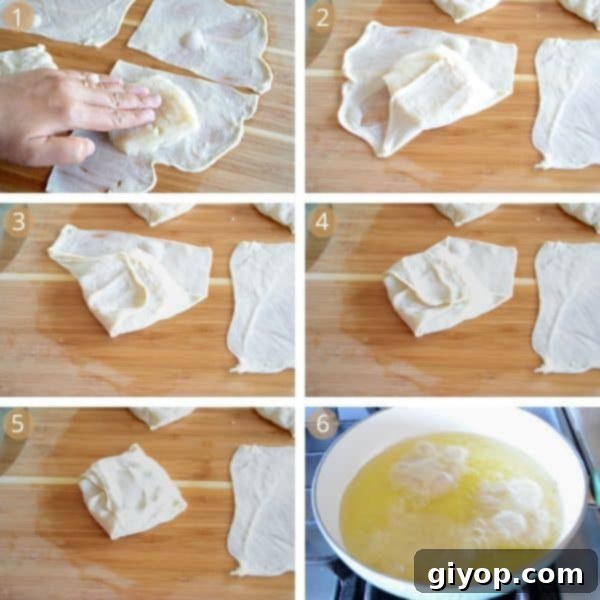 Close-up of Tamriyeh pastries after frying, glistening and ready to be served.