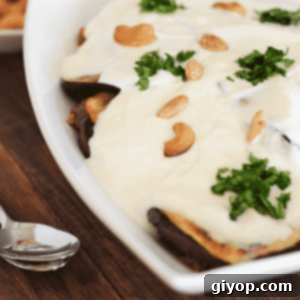 A plate of food, with Makdous