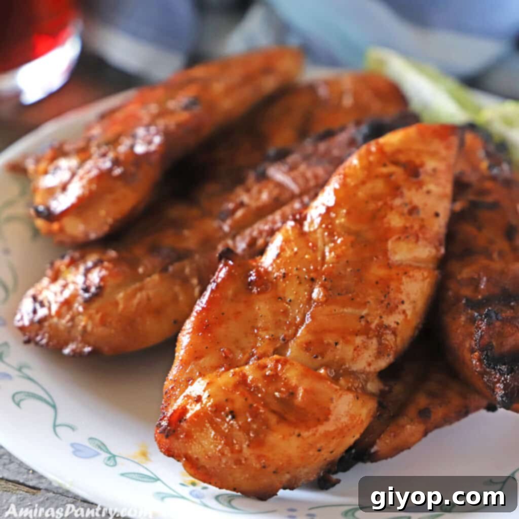 Meal Plan 2 Perfectly grilled chicken tenders on a pristine white plate, with a soft, blurred background.