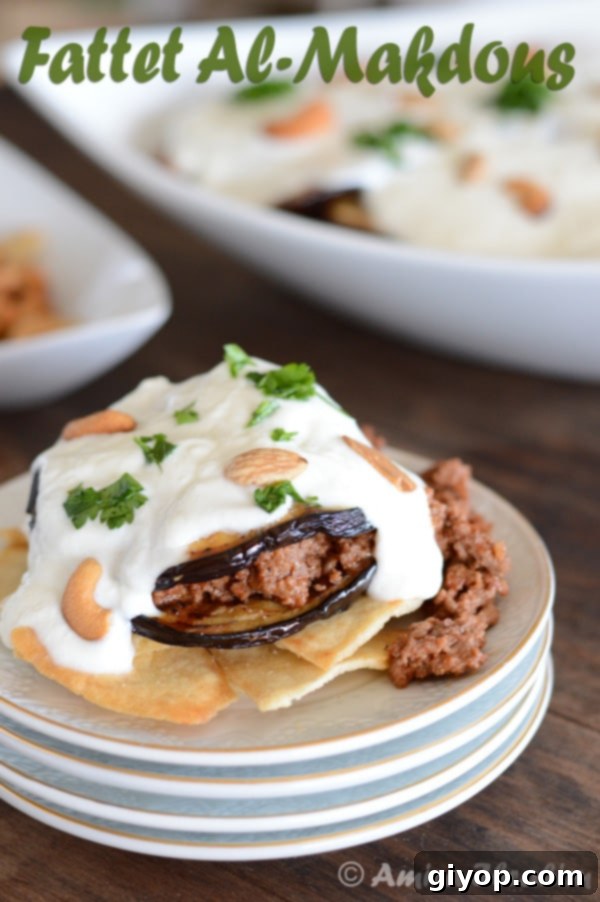 A close-up of a rustic plate of food, featuring Makdous (stuffed eggplant) served with fresh garnish.