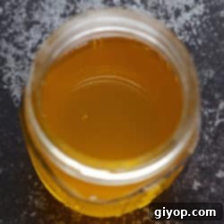 Crafting Golden Ghee from Butter 4 A jar with Ghee