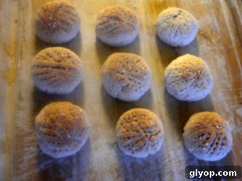 A tray of food, with Kahk and Flour, freshly shaped Kahk on a baking sheet before going into the oven.
