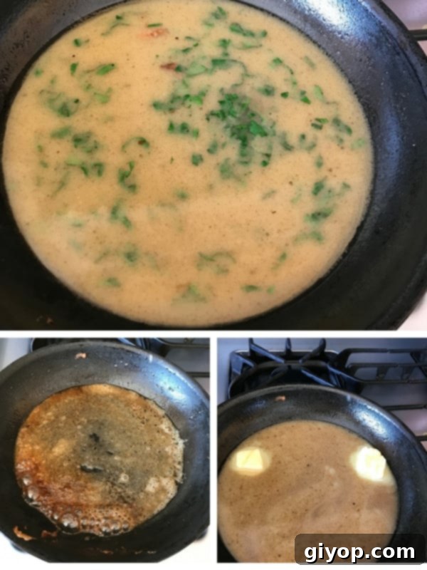 Flavorful Chicken Francese No Wine Required 5 Detailed visual guide to creating the luscious lemon butter sauce for wine-free chicken francese.