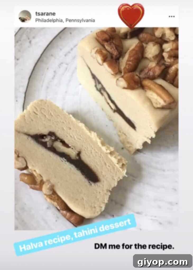 A piece of Halva sitting in a white dish