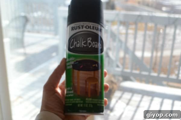 Spice Cabinet Organization Hacks 6 Chalkboard spray paint can