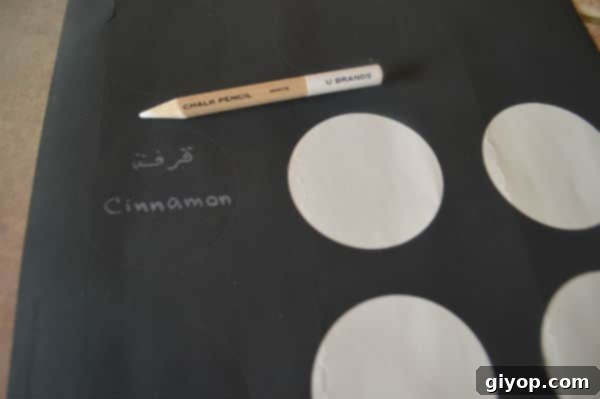 Spice Cabinet Organization Hacks 8 Chalkboard labels ready for writing