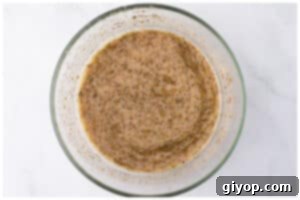 Zesty Italian Potato Salad 9 Ingredients for the dressing being mixed.