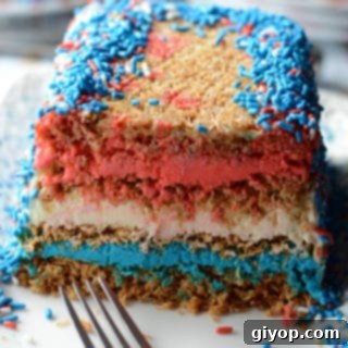 Tricolor Ice Cream Knafeh Delight 12 An infograph for red white blue cake