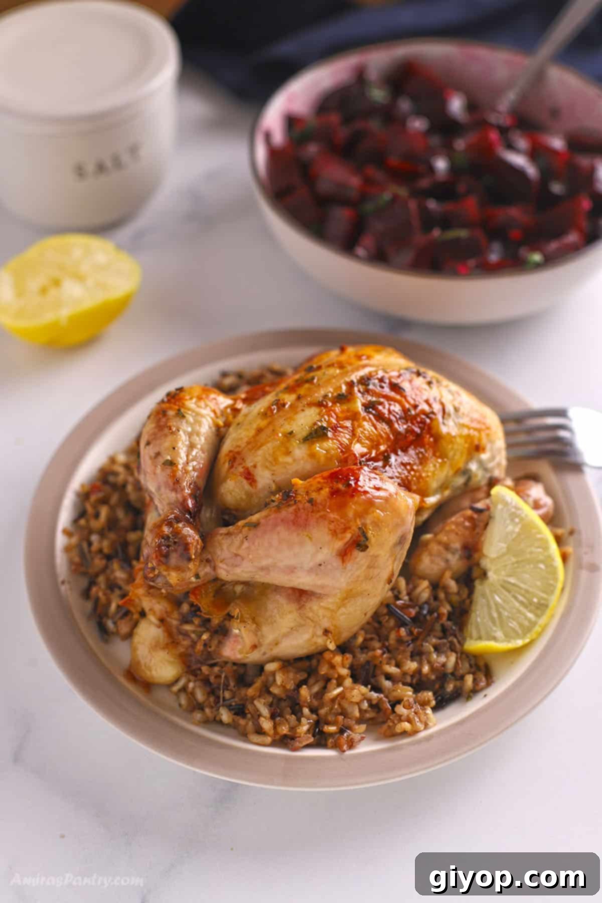 This Stuffed Cornish Hen recipe is perfect for holidays, date nights, or impressing guests. Juicy, flavorful hens with a delicious stuffing make an elegant main course.