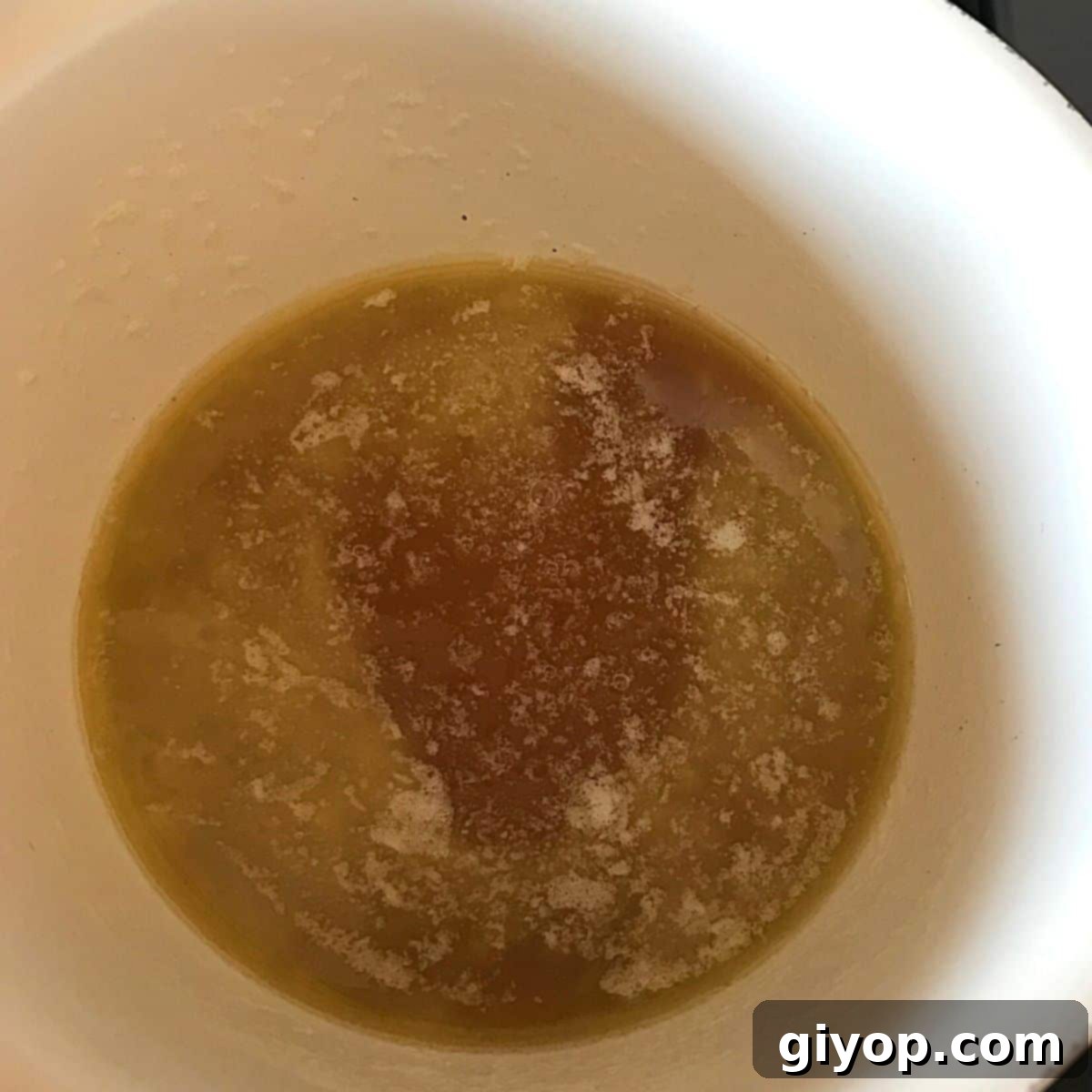 Velvet Date Caramel 5 Step2 of making caramel: letting the syrup simmer.