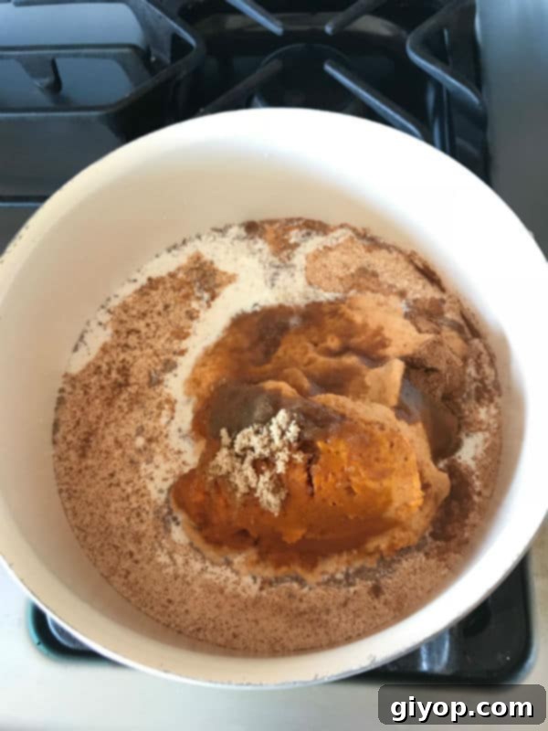 Step by step photos on making pumpkin phyllo pie