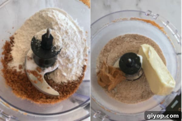 Step by step photos for making peanut butter cookies