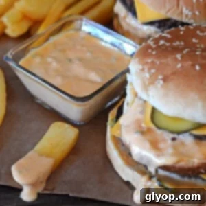 Homemade Big Mac Sauce with burger ingredients
