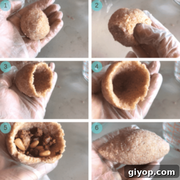 Step by step photos with Kibbeh and Ground beef