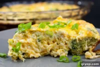 Savory Crustless Broccoli Cheddar Delight