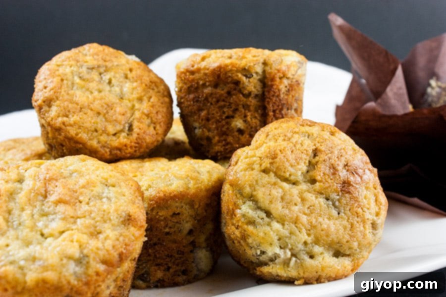 Irresistible Banana Muffins 1 featured 12938