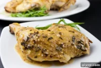 Golden Roasted Chicken with Zesty Dijon Cream
