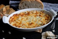 Warm, Bubbly Artichoke and Cheese Dip
