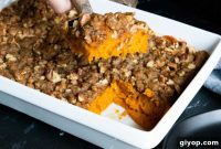 Golden Sweet Potato Casserole with Toasted Pecan Crumble