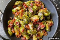 Caramelized Brussels Sprouts with Bacon Honey Butter