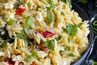 Vibrant Spinach Feta Orzo Salad