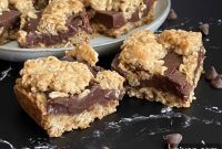 Chewy Oatmeal Fudge Bars